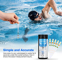 Carica l'immagine nel visualizzatore di Gallery, Dustgo 7 in 1 Strisce Acqua Piscina con 100 pezzi Cartine Tornasole 100 PCS