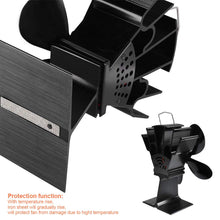 Carica l'immagine nel visualizzatore di Gallery, Ventilatore per camini a legna, BUYGOO a 4 pale riscaldato per...