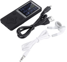 Carica l'immagine nel visualizzatore di Gallery, Lettore Musicale MP3 / MP4 Supporto Digitale Portatile Ricaricabile Scheda TF da 32 GB(Black)