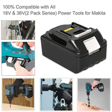 Carica l'immagine nel visualizzatore di Gallery, 2 X 18 V 5,0 Ah BL1850 batteria di ricambio con caricatore 3A per makita... - Ilgrandebazar