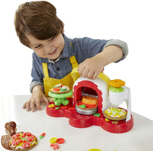 Carica l'immagine nel visualizzatore di Gallery, Hasbro Play-Doh Play-Doh-La Pizzeria (playset con 5 vasetti di Pasta da Modellare), Single, Multicolore, E4576EU4