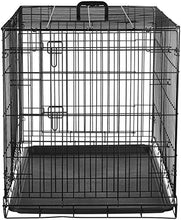 Carica l'immagine nel visualizzatore di Gallery, AmazonBasics - Gabbia in metallo pieghevole per cani, Portiera Doppia, 91 cm - Ilgrandebazar