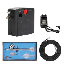 Carica l'immagine nel visualizzatore di Gallery, FOBUY 100-250V Compressore d'Aria per Aerografo Kit, Gravity Doppio Azione... - Ilgrandebazar