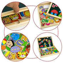 Carica l'immagine nel visualizzatore di Gallery, Puzzle Magnetico Legno Giocattolo di Bambini con Double Face White