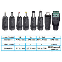 Carica l'immagine nel visualizzatore di Gallery, PChero 24W Alimentatore Universale con 8 Spine CC per 3V-12V Elettronica nero - Ilgrandebazar