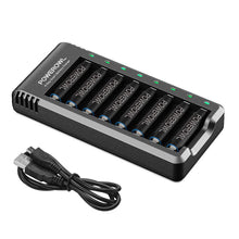 Carica l'immagine nel visualizzatore di Gallery, Batterie AA Ricaricabili, POWEROWL 8 Pezzi 2800 8AA, Ricaricabili - Ilgrandebazar