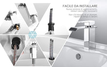 Carica l'immagine nel visualizzatore di Gallery, ZREE Rubinetto Bagno lavabo Cascata, Miscelatore Lavabo Normale, Wf01