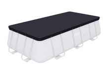 Carica l'immagine nel visualizzatore di Gallery, bestway- Flowclear PVC-Abdeckplane 396x185 cm, Grau, für Power Multicolore