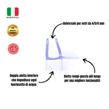 Carica l'immagine nel visualizzatore di Gallery, IEGAR Guarnizione 100Cm Sottoporta Trasparente 2a 100 Cm, - Ilgrandebazar