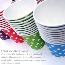 Carica l'immagine nel visualizzatore di Gallery, Confezione da 60 bicchieri di carta usa e getta per 7.5*5.3*9cm, Multicolore - Ilgrandebazar