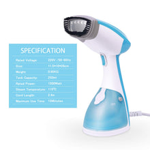 Carica l'immagine nel visualizzatore di Gallery, MLMLANT 1500W Ferro da Stiro Verticale, Stiratrice a Vapore Portatile, Blu - Ilgrandebazar