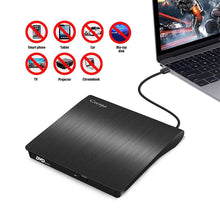 Carica l'immagine nel visualizzatore di Gallery, Masterizzatore DVD CD Externo, Cocopa Unità 3.5 x 2.6 x 0.3 inches, Black-G - Ilgrandebazar