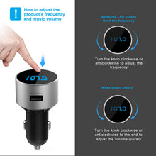 Carica l'immagine nel visualizzatore di Gallery, TECKNET Bluetooth FM Transmitter, Wireless Trasmettitore Radio con Argento - Ilgrandebazar