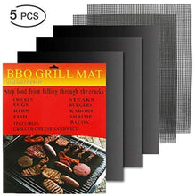 Carica l'immagine nel visualizzatore di Gallery, Hootracker BBQ Grill Mat Confezione di 5 tappetini antiaderenti... - Ilgrandebazar