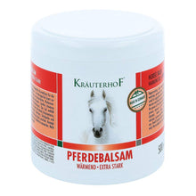 Carica l'immagine nel visualizzatore di Gallery, Kräuterhof Balsamo per cavalli riscaldante, extra forte, 500 ml, gel massaggiante