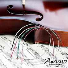 Carica l'immagine nel visualizzatore di Gallery, Adagio Pro - Set di corde per violino argento, classiche 4/4, con gancini... - Ilgrandebazar