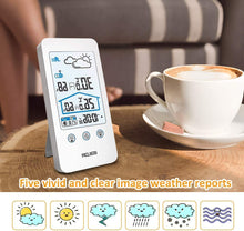Carica l'immagine nel visualizzatore di Gallery, Stazioni Meteorologiche , Automatica Digitale Wireless Meteorologica Bianco