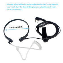 Carica l'immagine nel visualizzatore di Gallery, Retevis Cuffie Walkie Talkie 2 Pin Gola Microfono Auricolare 5 Stücke, nero - Ilgrandebazar