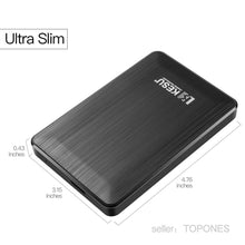 Carica l'immagine nel visualizzatore di Gallery, KESU 2,5" 320GB Ultra Slim Hard Disk Esterno Portatile USB3.2 SATA 320G, Nero - Ilgrandebazar
