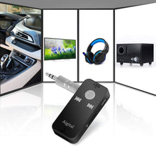 Carica l'immagine nel visualizzatore di Gallery, Aigital Ricevitore Bluetooth Adattatore Audio Portatile Wireless Auto Grigio - Ilgrandebazar