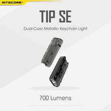 Carica l'immagine nel visualizzatore di Gallery, NITECORE TIP SE Dual-Core Metallic Keychain Light - 700 Lumen - NERO