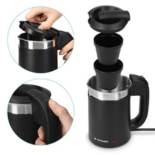 Carica l'immagine nel visualizzatore di Gallery, Navaris Mini Bollitore Acqua da Viaggio 0,5L - Boiler Piccolo Nero - 2019 - Ilgrandebazar