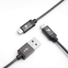 Carica l'immagine nel visualizzatore di Gallery, Cavo Micro USB [ 1M - 2Pezzi ] Rampow Trasferimento Dati e Ricarica Rapida, Antigroviglio Nylon, Cavo USB Micro USB Compatibile per Samsung S7/S6, Xiaomi, Huawei - Grigio siderale