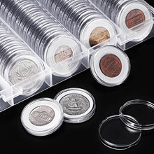 Carica l'immagine nel visualizzatore di Gallery, Hicarer 100 Pezzi 30 mm Moneta Capsule e 5 Formati (17/ 20/ 25/ 27/ 30 mm)... - Ilgrandebazar