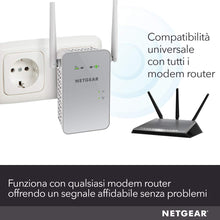 Carica l'immagine nel visualizzatore di Gallery, Netgear EX6150 Ripetitore WiFi Wireless, Copertura per 2-3 1200 Mbps, Bianco