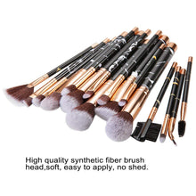Carica l'immagine nel visualizzatore di Gallery, Pennelli Make Up gee-rgeous 16 pz Magic marmo sintetico premium black - Ilgrandebazar