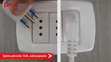 Carica l'immagine nel visualizzatore di Gallery, Poly Pool PP2522 Presa Multipla SPAZIOZERO Con Spina 16 A Grande E 4 Bianco - Ilgrandebazar