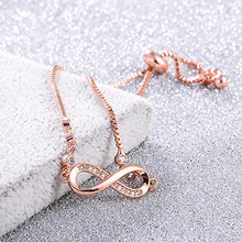 Carica l'immagine nel visualizzatore di Gallery, Bracciale a due fili Infinity Symbol Ladies a... - Ilgrandebazar