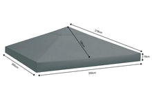 Carica l'immagine nel visualizzatore di Gallery, Quick-Star - Copertura di Ricambio per Gazebo Rank Pavillon, 3 x 3 m,... - Ilgrandebazar