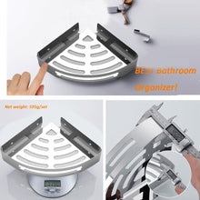 Carica l'immagine nel visualizzatore di Gallery, Mensola angolare per Bagno WC-Shelf-Triangle, Doccia Inox (Triangolo) - Ilgrandebazar
