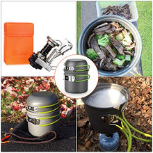 Carica l'immagine nel visualizzatore di Gallery, Magicfun Pentola da Campeggio con Mini Stufa Portatile Leggero Outdoor...