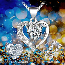 Carica l'immagine nel visualizzatore di Gallery, Amilril Collana con Ciondolo Cuore Donna, Argento Sterling 925 5A... - Ilgrandebazar