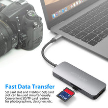 Carica l'immagine nel visualizzatore di Gallery, Hub USB C, dodocool Adattatore 7-in-1 USB-c hub con HDMI 4K, Lettore di...