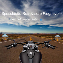 Carica l'immagine nel visualizzatore di Gallery, Moto Specchietto Retrovisore Omologati Universali Specchi Specchio...