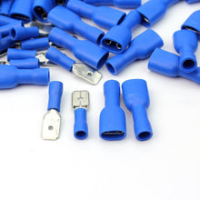 Carica l'immagine nel visualizzatore di Gallery, Aussel Metal Assorted Electrical Wire Terminal Spade Connectors Male Blue - Ilgrandebazar