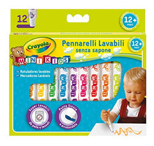 Carica l'immagine nel visualizzatore di Gallery, CRAYOLA- Mini Kids Pennarelli, Inchiostro Super 12 Pezzi, Multicolore - Ilgrandebazar
