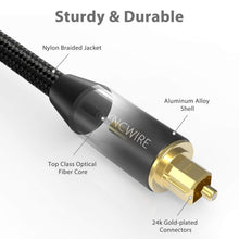 Carica l'immagine nel visualizzatore di Gallery, Syncwire Cavo Ottico Audio Digitale - 2m Toslink [24k...