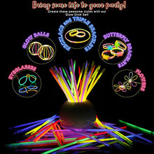 Carica l'immagine nel visualizzatore di Gallery, 543 Pack - 250 Glow Sticks, Bastoncini Luminosi Fluorescenti, 293 viola - Ilgrandebazar