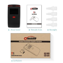 Carica l'immagine nel visualizzatore di Gallery, oasser Etilometro Portatile, Alcool Tester Digitale T1 con 4 Boccagli... - Ilgrandebazar
