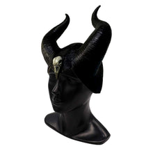 Carica l'immagine nel visualizzatore di Gallery, Mesky Maschera Headpiece Malefica Cosplay Taglia unica, Nero Con Argento - Ilgrandebazar