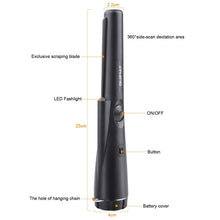 Carica l'immagine nel visualizzatore di Gallery, Quimat Metal Detector e Caricatore Portatile con Indicatore LED UQW31, Nero - Ilgrandebazar