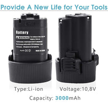 Carica l'immagine nel visualizzatore di Gallery, 2 X Dosctt 3000mAh Batteria Sostituzione per Makita BL1013 10,8V 3,0Ah - Ilgrandebazar