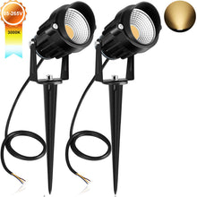 Carica l'immagine nel visualizzatore di Gallery, Luci da Giardino 7W COB, CLY Faretti led, 800LM Bianca 2-pcs - Ilgrandebazar