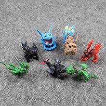 Carica l'immagine nel visualizzatore di Gallery, MINGZE 8pcs Dragons, How to Train Your Dragon, Mini, Multicolore