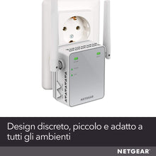 Carica l'immagine nel visualizzatore di Gallery, Netgear EX2700 Ripetitore WiFi N Wireless, Copertura per 1-2 300Mbps, Argento