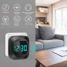 Carica l'immagine nel visualizzatore di Gallery, AUOPLUS Tempo Display a LED Campanello Wireless Autoalimentato,Campanello... - Ilgrandebazar